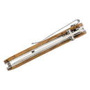 Coltello tascabile pieghevole Boker Brand Backpacker manico in legno in acciaio inossidabile non rivestito