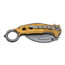 BOKER Coltello tascabile karambit pieghevole Black Scorpion hawkbill in acciaio inox 440A