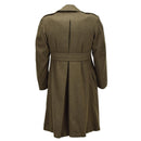 Soprabito militare in lana originale dell'esercito canadese, verde oliva vintage