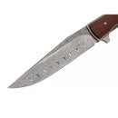 Coltello tascabile Boker Plus Urban Trapper Lama in damasco Manico in legno di coccobolo