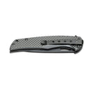 Coltello tascabile pieghevole BOKER Black Carbon manico in acciaio inox 440A in fibra di carbonio