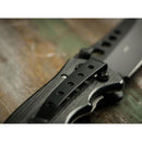 Coltello tascabile pieghevole BOKER Special Forces Tanto 440A in acciaio manico in alluminio nero