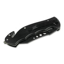Coltello tascabile pieghevole BOKER Special Forces Tanto 440A in acciaio manico in alluminio nero