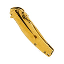 Coltello tascabile chiudibile Boker Gold finger in acciaio inox anodizzato 440A linerlock