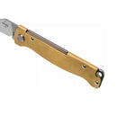 Coltello tascabile Boker Plus Atlas Slipjoint con manico in ottone Drop Point con finitura satinata