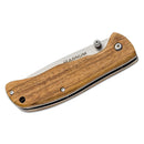 Coltello tascabile pieghevole Boker Brand Backpacker manico in legno in acciaio inossidabile non rivestito