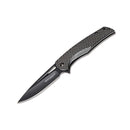 Coltello tascabile pieghevole BOKER Black Carbon manico in acciaio inox 440A in fibra di carbonio