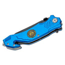 Boker Brand folding pocket knife Air Force Rescue steel 440A aluminum handle - GoMilitar