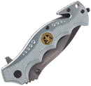Coltello tascabile pieghevole Boker Brand Hero in acciaio inossidabile grigio 440A manico in alluminio