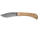 Fox Knives Brand Italy LIBAR folding knife stainless steel M390 Olive wood handle - GoMilitar
