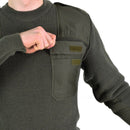 original german army sweater wool knitted commando jumper olive green color