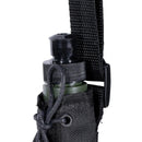 Bottiglia d'acqua in plastica Bota MFH da 0,75 litri, copertura in poliestere inclusa, nera