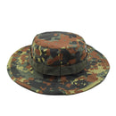 Cappello militare MFH con bordi circonferenziali multi trapuntati Flecktarn Camo