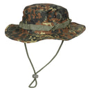 Cappello militare MFH con bordi circonferenziali multi trapuntati Flecktarn Camo