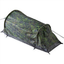 Mfh schwarzenberg tunnel tenda resistente all'acqua una persona finlandese m05 camo
