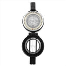 Mil-Tec Metal Lensatic Compass Assegna in alluminio Navigazione facciale lucida Black