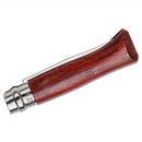 Opinel N°08 Coltello Tascabile Chiudibile 8,5 cm Lama in Acciaio Inox 12C27 Marrone