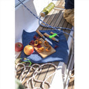 Opinel Nomand Set da cucina per esterni, 5 pezzi, tagliere, asciugamano, kit da viaggio, blu