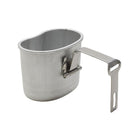 Tazza in alluminio con custodia in plastica da 1 litro originale militare belga inclusa