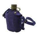 Tazza in alluminio con custodia in plastica da 1 litro originale militare belga inclusa