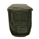 Borraccia militare britannica originale da 1 litro con coperchio a vite, custodia vintage inclusa verde oliva