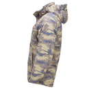 Parka militare turco originale da campo con fodera trapuntata Rip Stop M2018 Camo