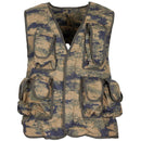 Gilet militare turco originale 8 tasche attaccate imbottitura sulle spalle M2018 Camo