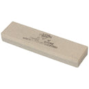 Vintage double-sided aluminum oxide sharpening stone for precise and durable blade edge maintenance.