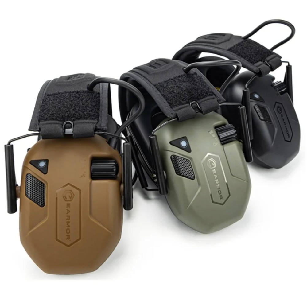 Protezione acustica elettronica EARMOR M300T Bluetooth 22dB NRR Coyote Brown