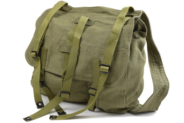 Guido sacchetto di pane rumeno dell'esercito militare surplus oliva tela haversack od new