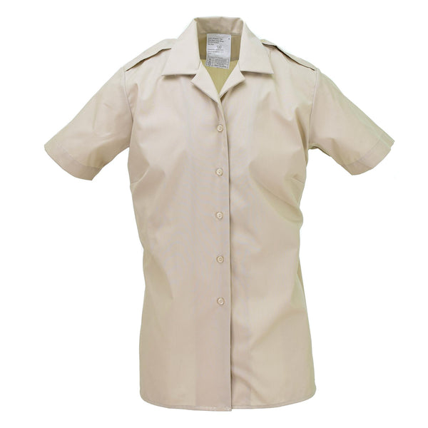 Genuina camicetta da donna militare britannica Kaki Abito formale Army Shirts Nuovi