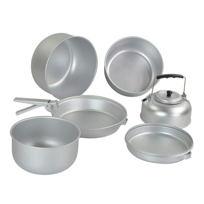 Set di cottura da cucina da campeggio esterno per pentole da campeggio MIL-TEC set di chittle in alluminio