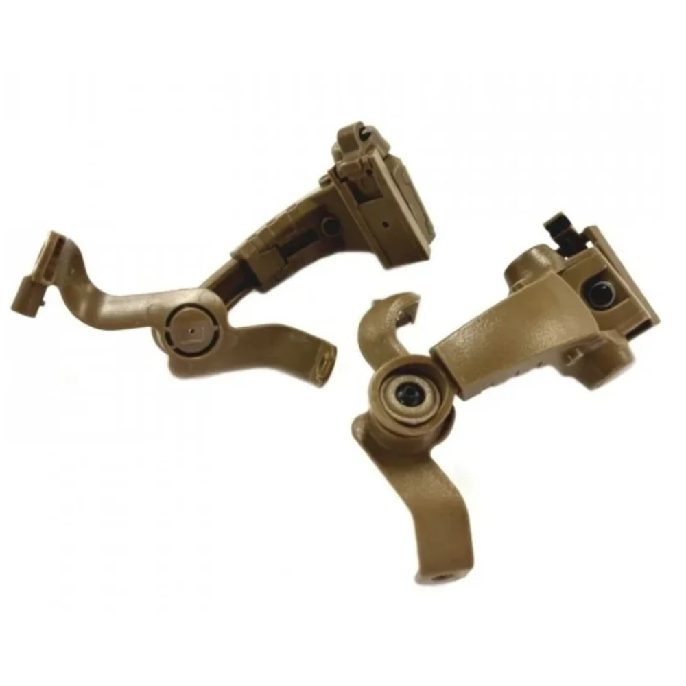 Adattatore per binario per casco EARMOR M16A ARC serie PLUS Protezione per l'udito Coyote Brown