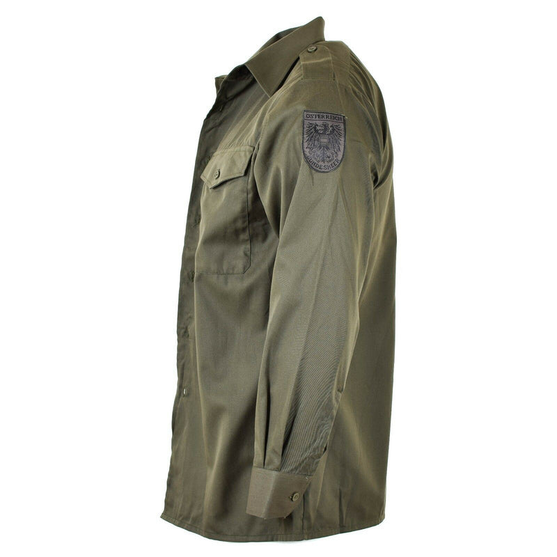 Guida camicia dell'esercito austriaco M65 O.D Combat militare a maniche lunghe BDU Nuovo