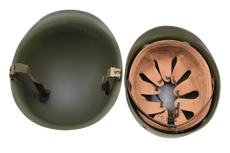 Celme di acciaio belga militare originale M51 Combat tattico Army Inner PVC Olive
