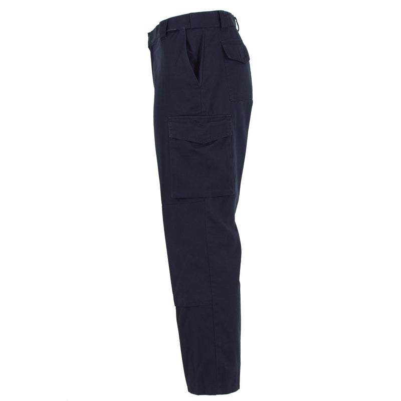 Cantaloni di polizia britannici autentici pantaloni blu uniformi surplus militare leggero