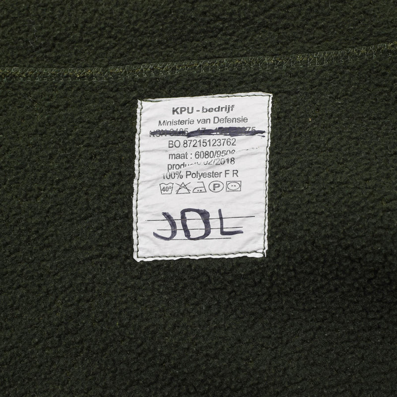 Giacca in pile militare olandese originale caldo morbido caldo termico clima sportivo