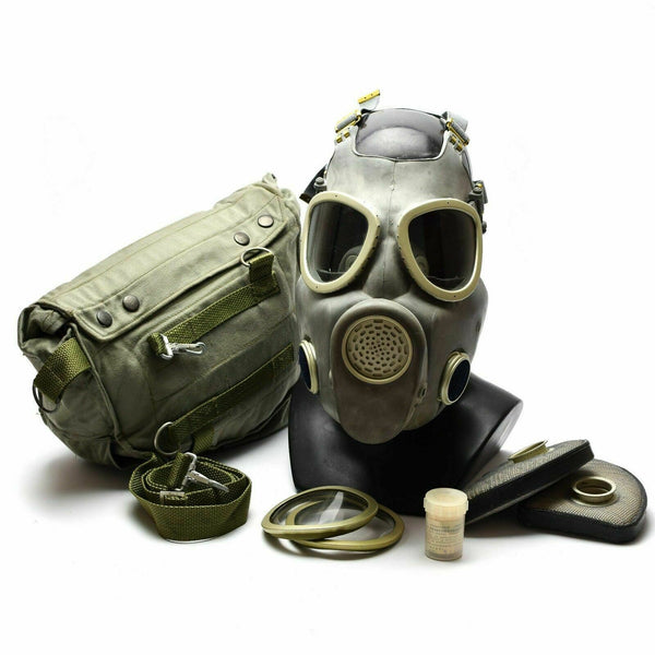 Maschera per gas militare polacco MP-4 Menolino Respiratorio Grey Olive grigio OD NUOVO