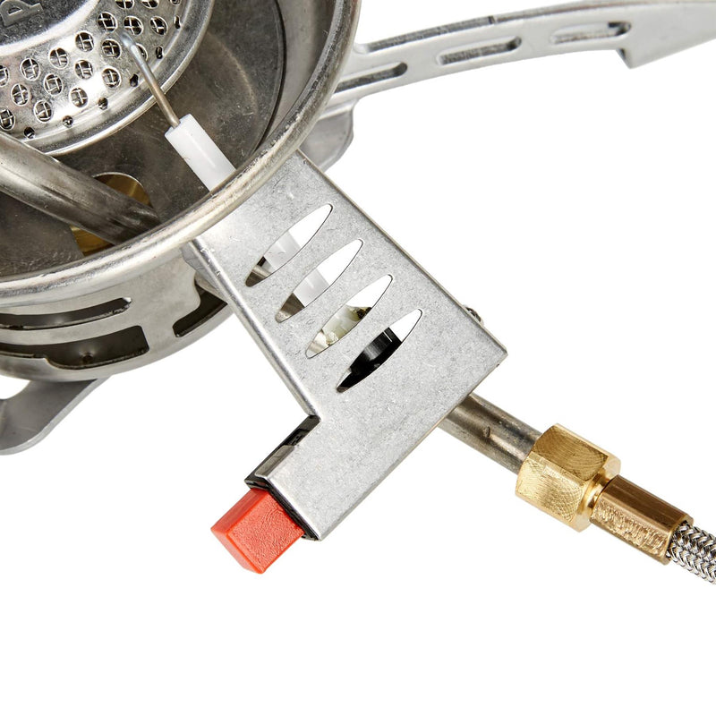 Primus Easyfuel Duo Piezo Burner pieghevole a propano Butane Camping Cooking Silve