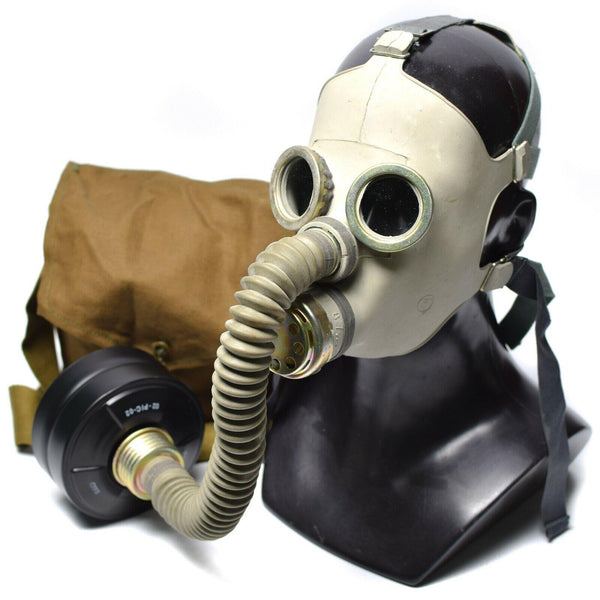 Maschera per gas russa sovietica PDF-7 BAMBINO FILTRO NATO FULLE CF F3 NBC 40 MM NUOVO