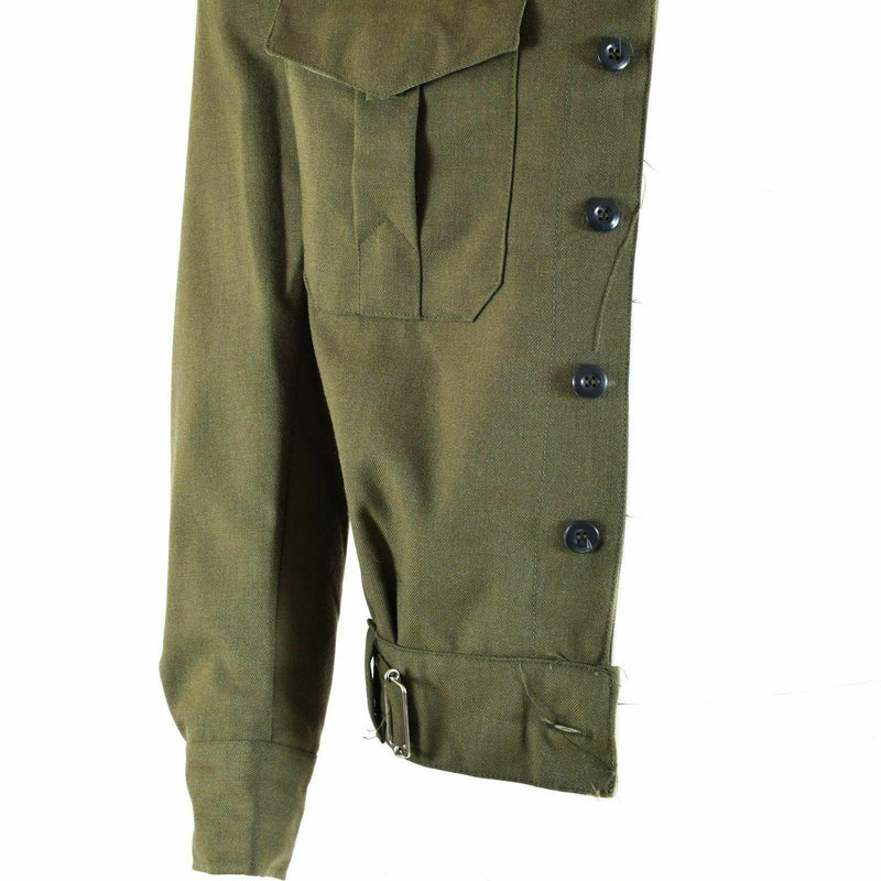 Autentico campo dell'esercito greco Ike Giacca Gabardine Wool Blaze Olive Military Nuovo