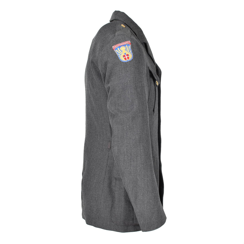 Guida vera giacca danese Army Army Grey Military Overplus Uniform Dress Officer