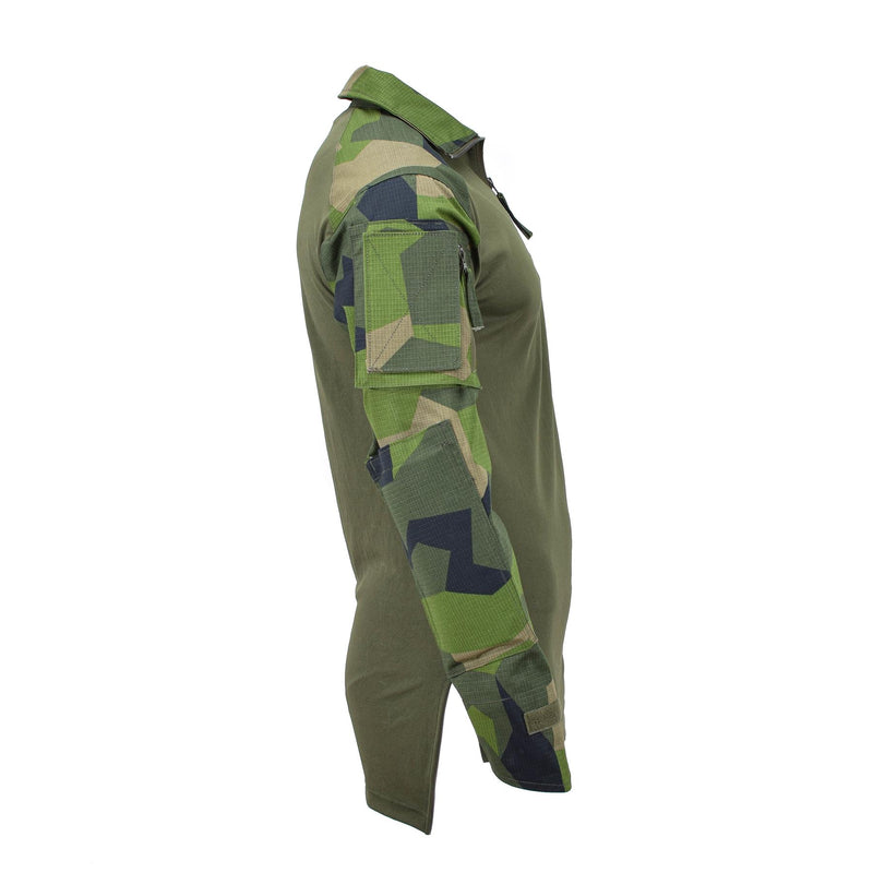 Marca tacgear swedish in stile militare camicie da campo mimetico Splinter Splinter
