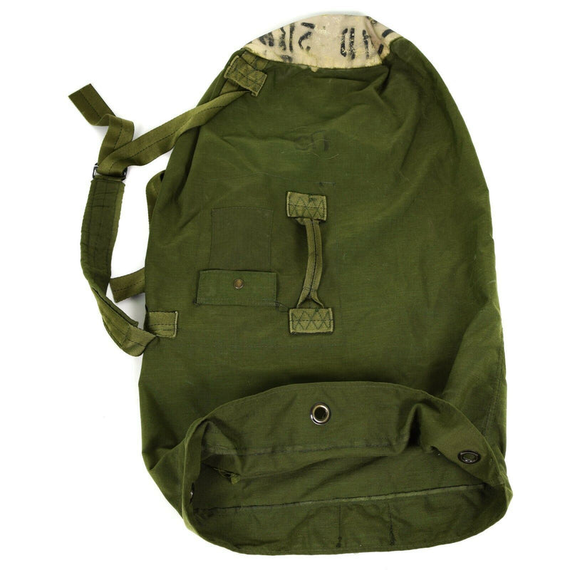 Guido borsone dell'esercito americano grande pacchetto di sacchetti in tela verde oliva militare