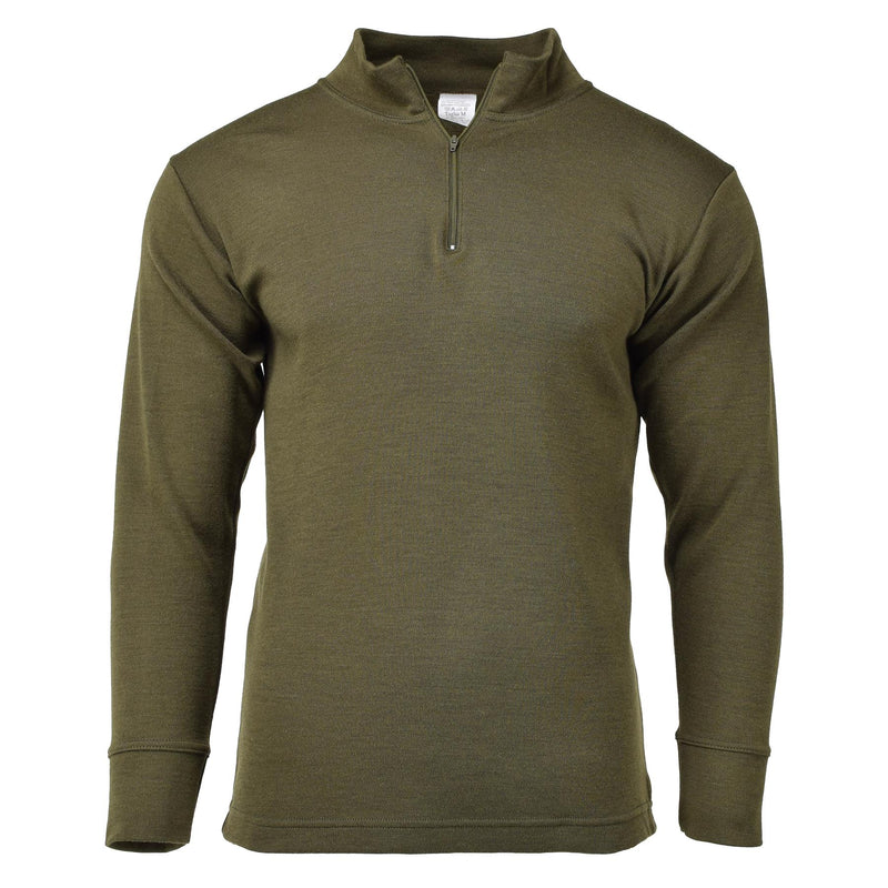 Oliva traspirante con cerniera militare originale in Italia