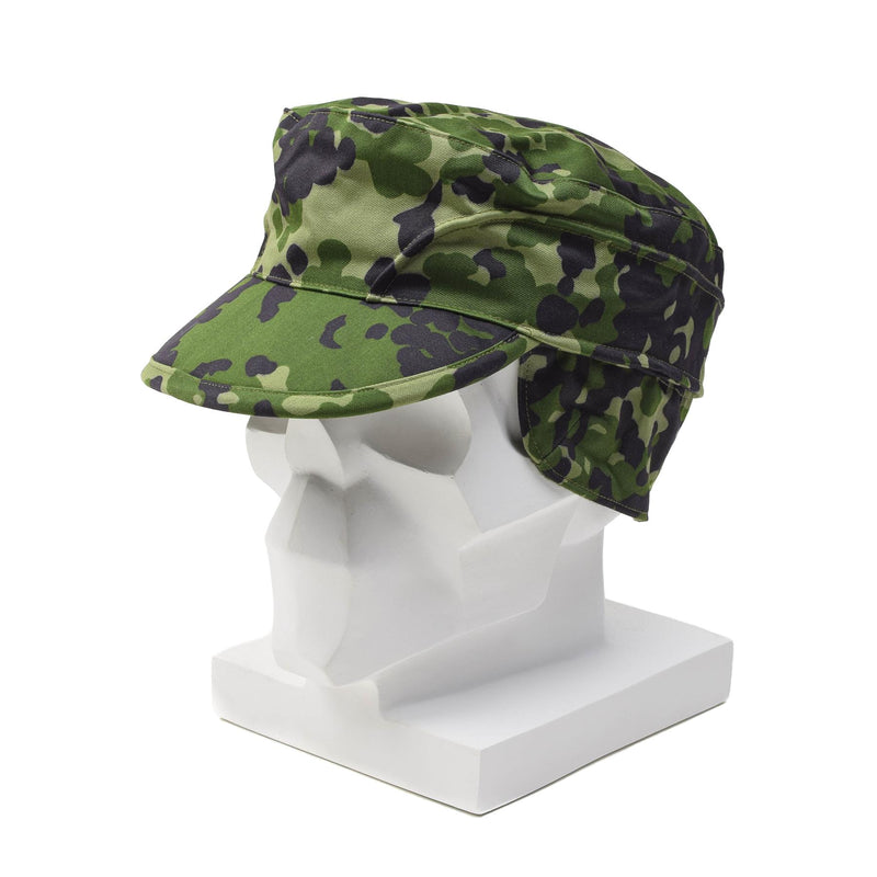 Truppe militari danesi originali Field Cap pieghevole Flatta all'orecchio M84 Nuovo leggero