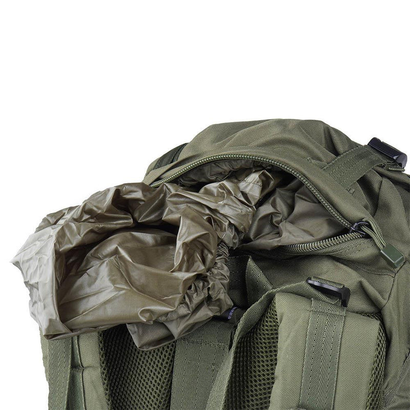 Zaino per escursionismo mil-tec comando 55 litri di copertura impermeabile verde grande daypack
