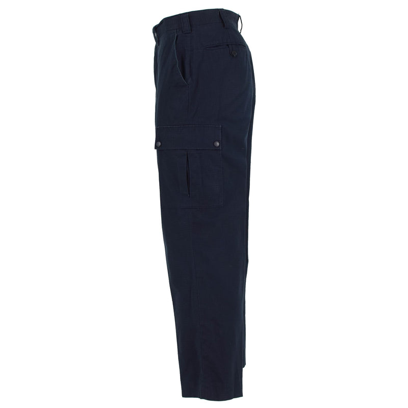 Pantaloni di polizia britannici originali blu Ripstop Dureble Dured Unifort Pantaloni surplus