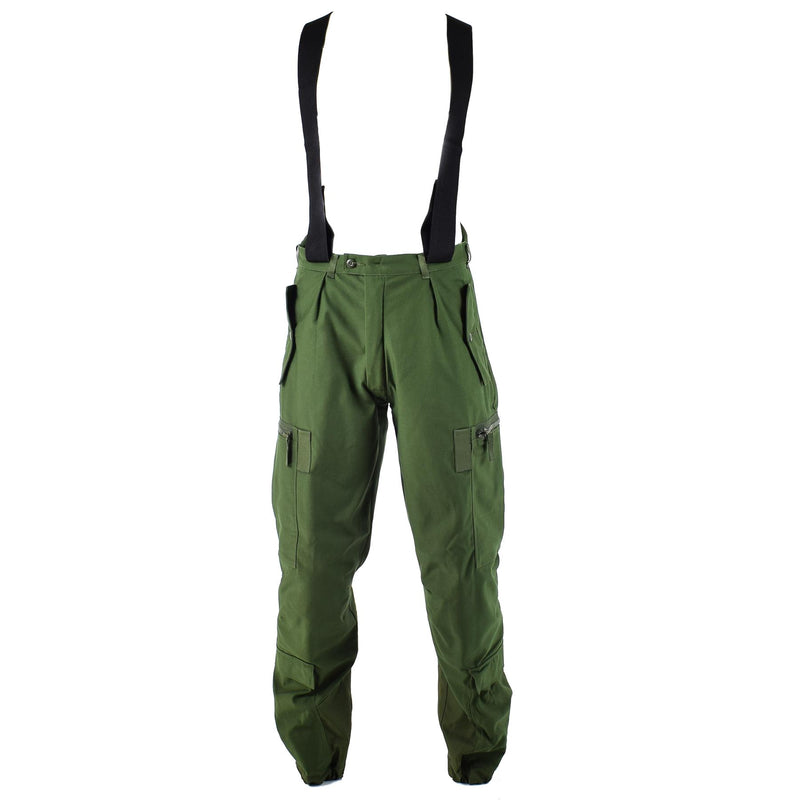 Pantaloni cisterna termiche svedesi autentiche pantaloni m90 olive bdu walet Braces nel complesso nuovo
