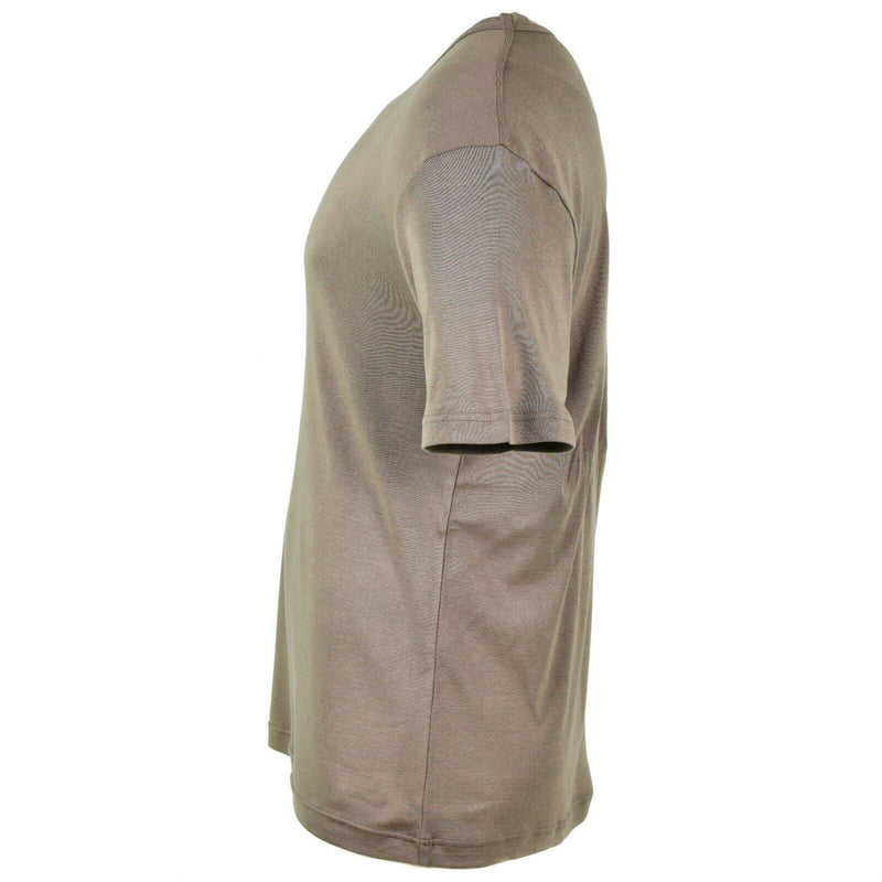 T-shirt dell'esercito austriaco autentico camicia di cotone grigio maniche corte per le maniche militari Nuovo